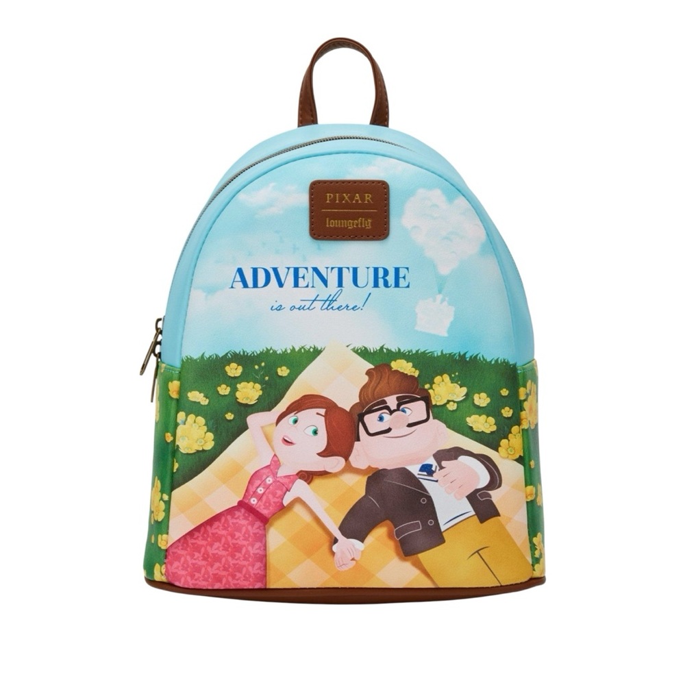 NEW Loungefly Disney Pixar Up Carl & Ellie Picnic Mini Backpack